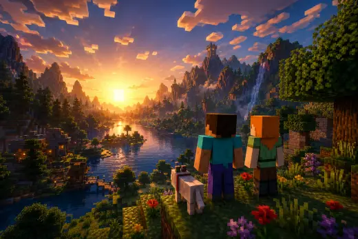 Minecraft-Landschaft